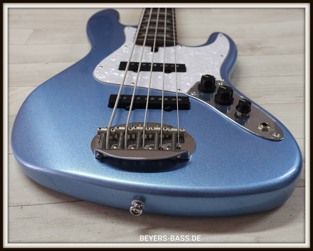 Lakland Skyline 55-60C Custom, Lake Placid Blue Gloss